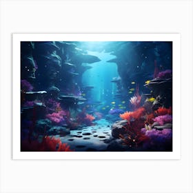 Underwater Scene 1 Art Print