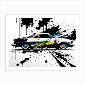 Splatter Car 1 Art Print