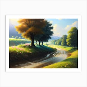 Road In The Countryside 8 Art Print