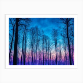 Twilight Forest Art Print