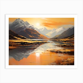 Mountain Reflected 16 Art Print