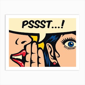 Pop Art Gossip Girls Art Print