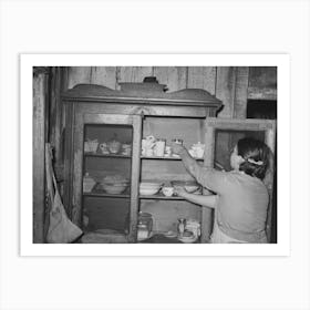 Mrs, M Lablanc Removing Supplies From Screened Safe, Because Of General Lack Of Screens In The House, It Is Necessar Art Print