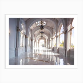 Hallway - Hallway Stock Videos & Royalty-Free Footage Art Print