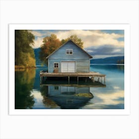 House On The Lake Art Print