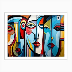 Faces Of Women Art Print