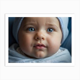 Blue Eyes Baby Art Print