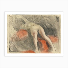 Reclining Nude, By Magnus Enckell Art Print