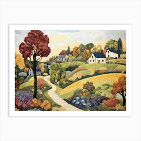 European Countryside Tapestry 3 Art Print