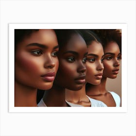 Portrait Of African American Women Art Print