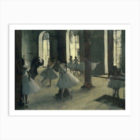 La Répétition Au Foyer De La Danse, Edgar Degas Art Print