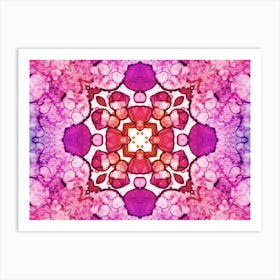 Abstract Purple Star 6 Art Print