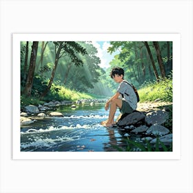 a schooll boy Art Print