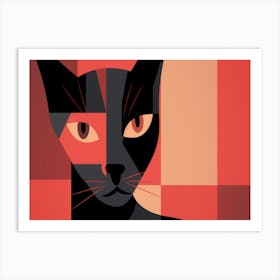 Abstract Cat 9 Art Print