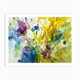 Abstract Watercolor Painting 73 Art Print