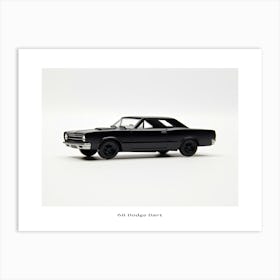 Toy Car 68 Dodge Dart Black Poster Art Print