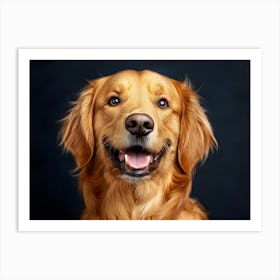 Profile Of The Golden Retriever 4 Art Print