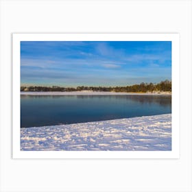 Lake In Winter Art Print