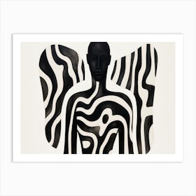 Angel Of The Zebra Art Print