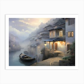 Chinese Village 1 Art Print