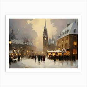 Christmas Market 3 Art Print