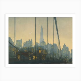 New York - Brooklyn bridge Wall Art Art Print