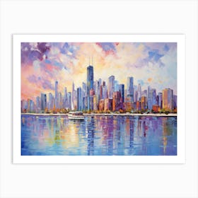 Chicago Skyline 12 Art Print