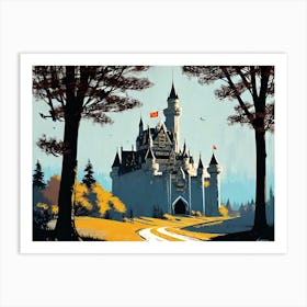 Castle In The Woods Art Print