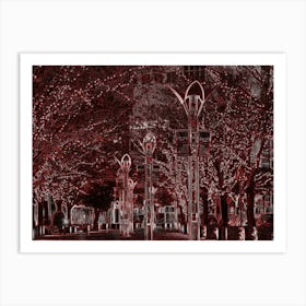 Christmas Lights In The City Art Print