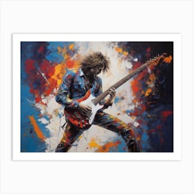 Guitar Player Art Print