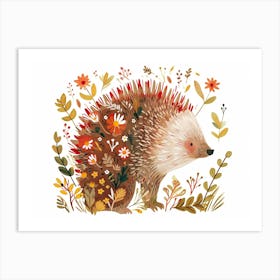 Little Floral Porcupine 1 Art Print