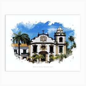 Mosteiro De São Bento, Rio De Janeiro, Brazil Art Print