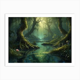 Mossy Forest Art Print