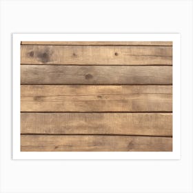 Wood Plank Wall 4 Art Print