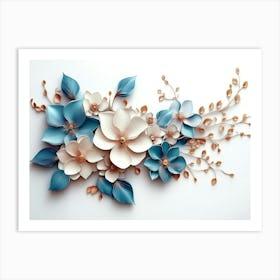 Paper Flowers 66 Art Print