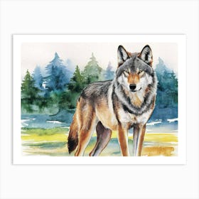 Jungle Wolf Art Print