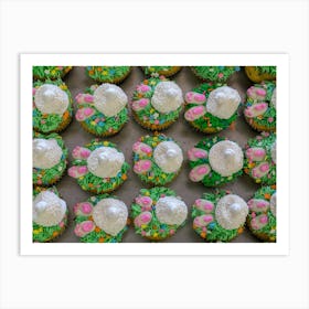 Easter Bunny Cupcakes 2 Art Print