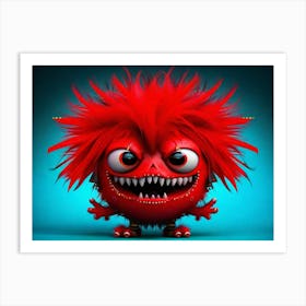 Red Monster 3 Art Print