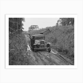 Indians On Way To The Berry Fields Near Little Fork, Minnesota By Russell Lee Art Print