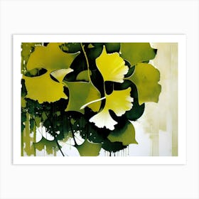 Ginkgo Leaves 49 Art Print