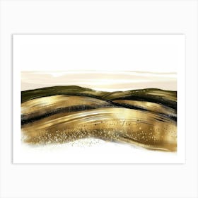 Golden Hills Canvas Print Art Print