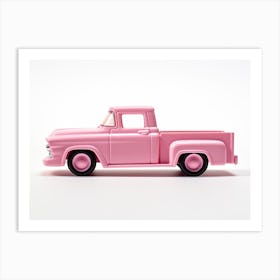 Toy Car 56 Ford Truck Pink Art Print