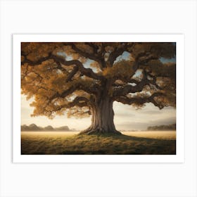 Old Oak Tree Art Print