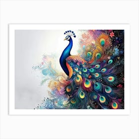 Peacock 51 Art Print