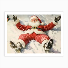 Santa Claus In The Snow 1 Art Print