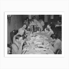 Noonday Dinner, Family Style, At Restaurant In Muskogee, Oklahoma, The Price Of This Dinner Was Fifteen Cents Art Print