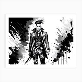 Young Man In A Suit Art Print