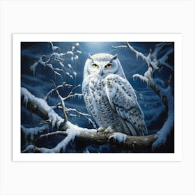 White Owl Art Print