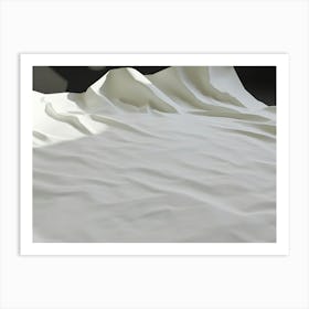 White Bedclothes Art Print