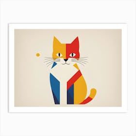 Cat Feline Kitten Illustration Art Print